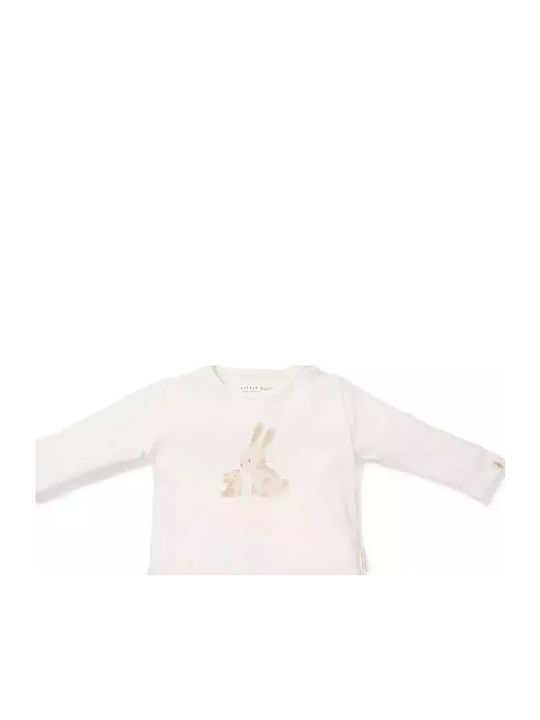 Παιδική Μπλούζα Μακρυμάνικη Λευκή Baby Bunny