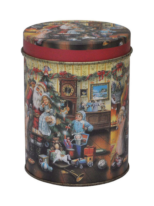 Weihnachtliche Metallisch Figur Box Rot Länge 9.5cm