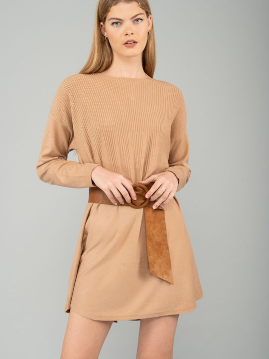 E-shopping Avenue Maxi Shirt Dress Dress Brown