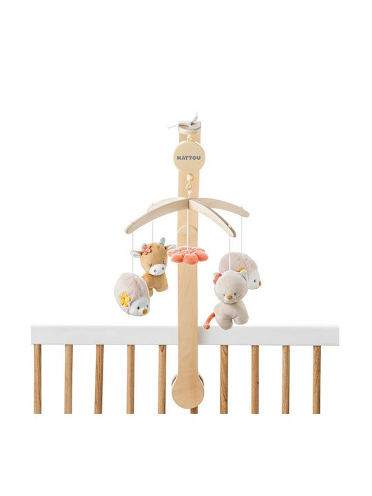 Nattou Kinder Dekoratives Zimmermobil aus Holz 50x40x74εκ.