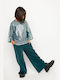 Kids Blouse Long Sleeve Green