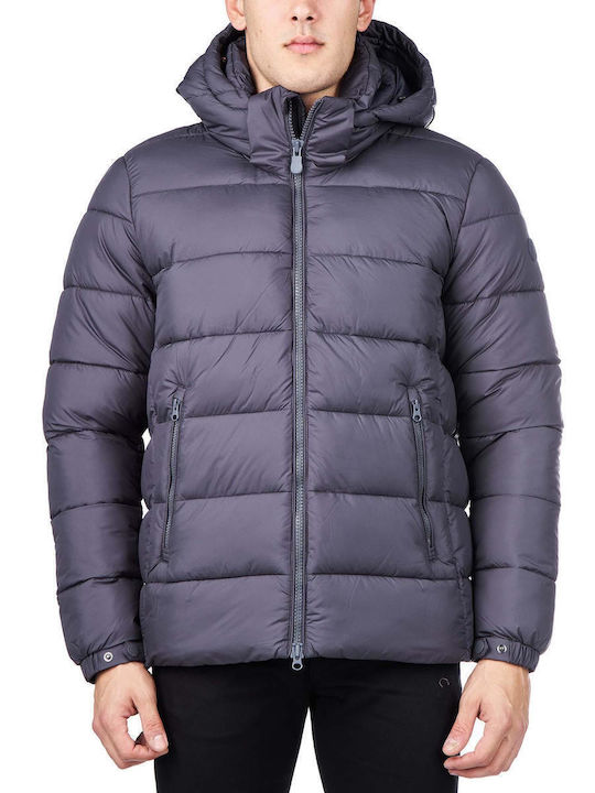Winter Jacket Puffer Waterproof Gray