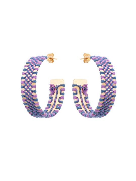 LifeLikes Tuid Earrings Hoops Gold Plated