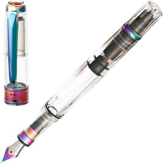 Twsbi Stilou Medium Transparent din Aluminiu