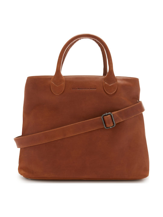 Leather Women's Bag Handbag Tabac Brown