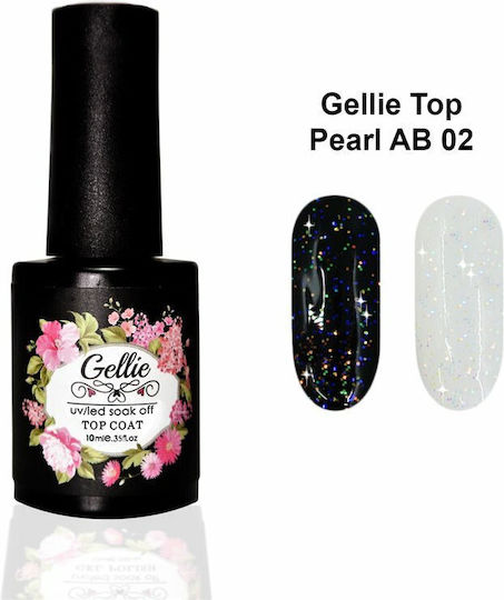 Gellie Pearl Top Coat for Semi-Permanent Nail Polish 10ml
