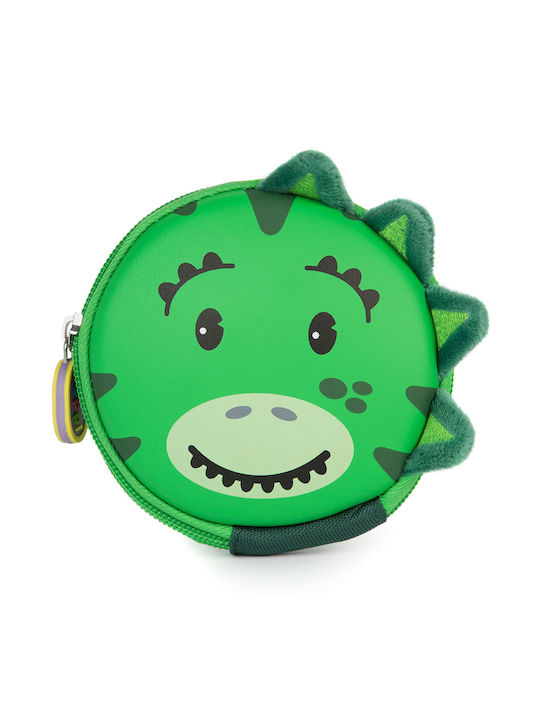 Boppi Δεινόσαυρος Kids Wallet with Zipper & Keychain Green ED.SX.20.140.0018