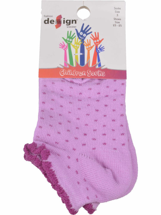 Design Kinderstrümpfe Knöchelsocken Lila