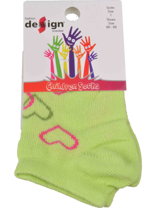 Design Socks Kinderstrümpfe Knöchelsocken Grün