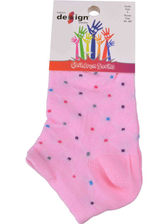 Design Socks Kinderstrümpfe Knöchelsocken Rosa