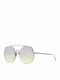 Ana Hickmann Women's Sunglasses with Black Metal Frame and Yellow Lens HI3067 09A