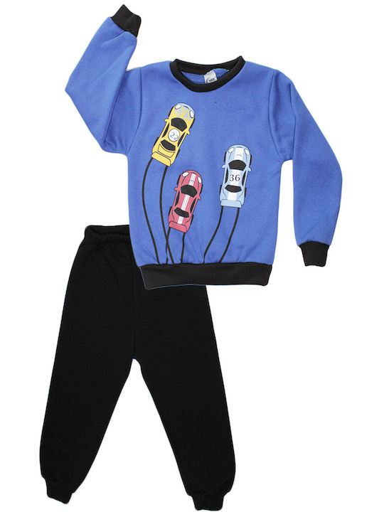 Nnk Kids Sweatpants Set Blue 2pcs