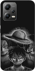 One-piece-advanced-conquerors Silicone Back Cover Durable Black (Poco X5)