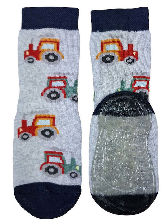 Ewers Kinderstrümpfe Hausschuh-Socken Gray