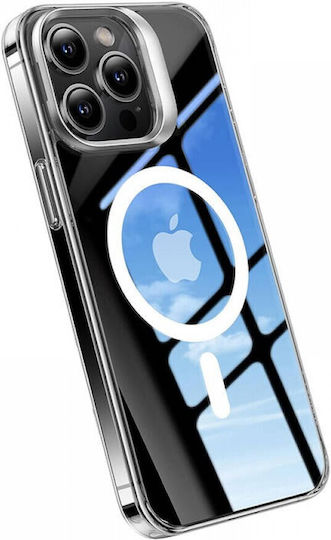 Torras Upro Lstand Clear-mag Back Cover Tempered Glass Transparent (iPhone 15)