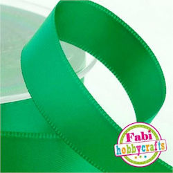 Fabi Satin Band Monochrom Grün 50meters mit Breite 10mm