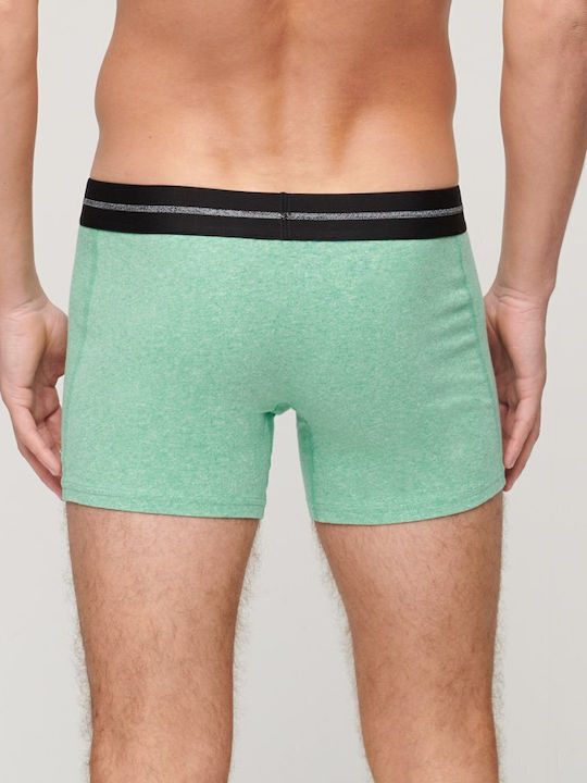 Superdry Ανδρικά Μποξεράκια Black/Green 3Pack
