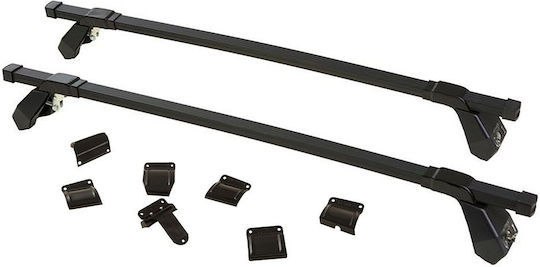 Hermes Μπάρες Οροφής Μεταλλικές Gs1 για Ford Escort 5D (Σετ με πόδια) Ασημί