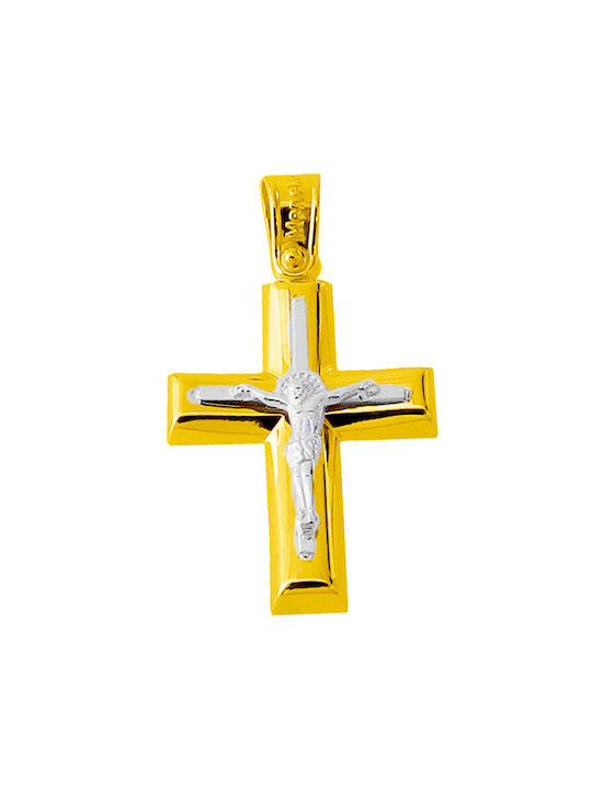 Xrisokosmima Herren Gold Kreuz 14K