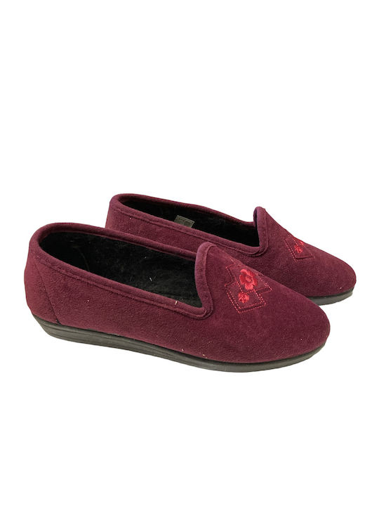 Closed Women's Slippers Burgundy