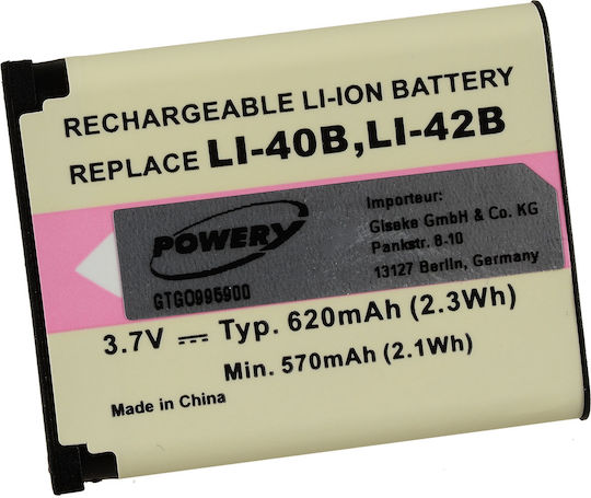 Kamera Batterie 99117 Lithium-Ionen (Li-Ion) Kompatibel mit Olympus
