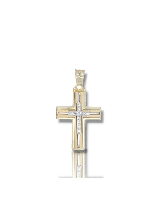 Mentzos Gold Kreuz 14K