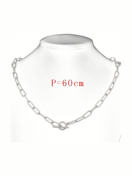 Callajewels Αλυσίδα Λαιμού από Ατσάλι Μήκους 60cm