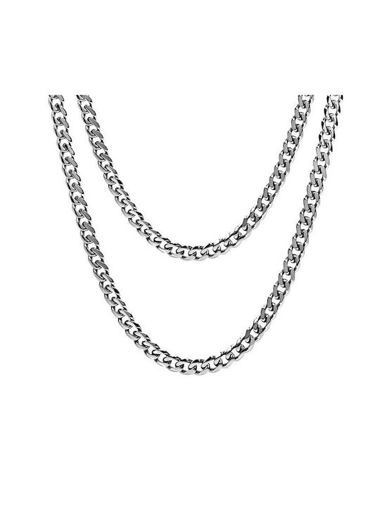 Theodora's Jewellery Kette Nacken aus Stahl Breite mit einer Dicke von 8.7mm