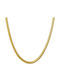 Theodora's Jewellery Γυναικεία Αλυσίδα Λαιμού Φίδι από Ατσάλι Φαρδιά Πάχους 6mm