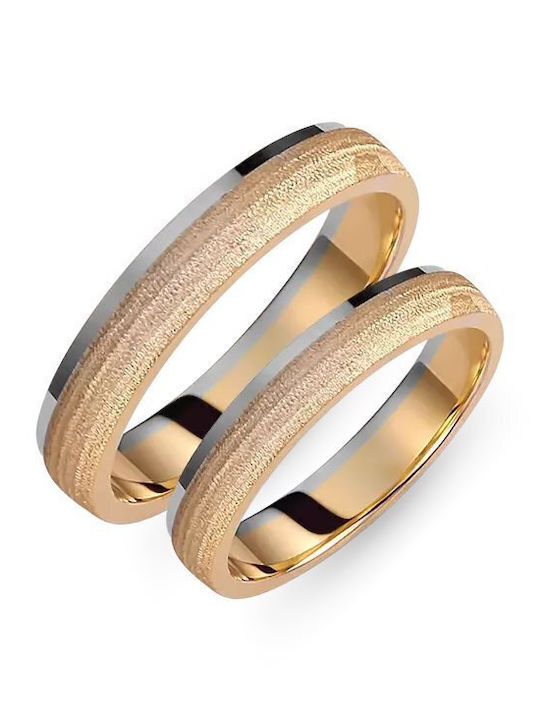 Paraxenies Wedding Ring in Gold & Platinum 14K