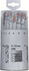 KWB Set of 18 HSS Drills with Cylindrical Drill Top for Metal