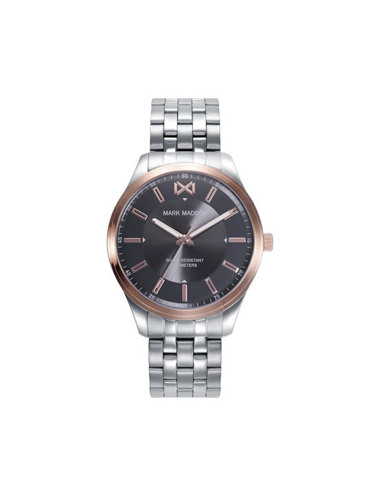 Mark Maddox Watch Battery with Silver Metal Bracelet