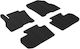 Auto Gs Set of Front and Rear Mats 4pcs for Nissan Leaf 2018 Black