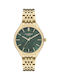 Lee Cooper Crystals Watch with Gold Metal Bracelet