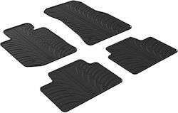 Auto Gs Set of Front and Rear Mats 4pcs for Toyota Yaris Black