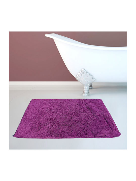 San Lorentzo Bath Mat Cotton Ve-9048 1528D Purple 50x80cm