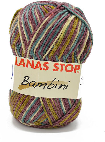 Handibrand Bambini Wool 216 Lime Blue Purple 210m 50g