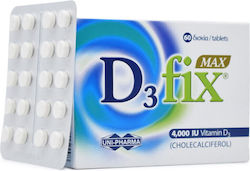 Uni-Pharma D3 Fix Max Vitamin for Immune System Boost 4000iu 60 tabs