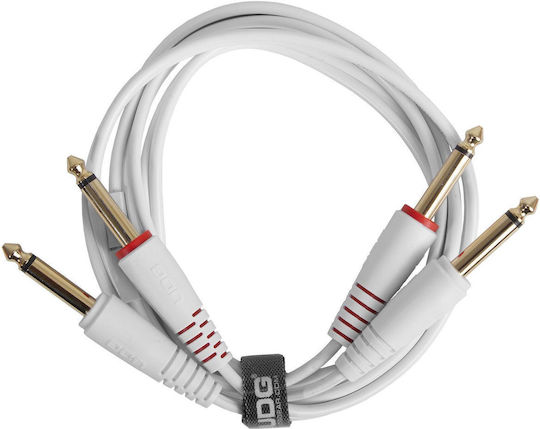 UDG Cable 2 x 6.3mm male - 2x 6.3mm male 3m White (U97004WH)