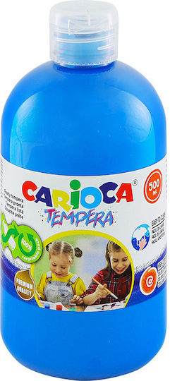 Carioca Tempera Paints Blue #0000FF in Bottle 500ml 1pcs 10305