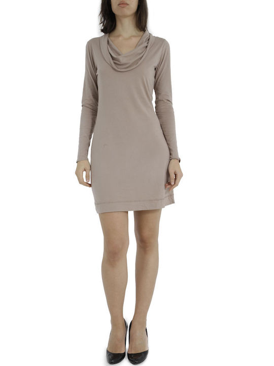 Bobi Los Angeles Mini Evening Dress ''TAUPE''