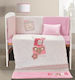 Beauty Home Σετ Κούνιας Ροζ 4τμχ