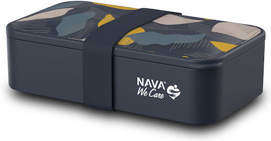 Nava Кутия за Храна Пластмасова Синя с Прегради 650ml
