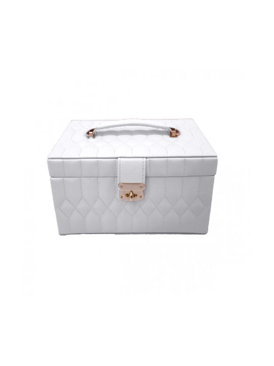 Jewellery Box White 22x15.5x13cm