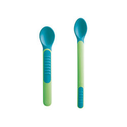 Mam Baby Set with Spoons with Temperature Indicator made of Plastic for 6+ months