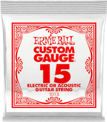 Ernie Ball Μονή Steel Χορδή 15" 015, Loop End