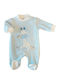 Sweet Baby Baby Bodysuit Long-Sleeved Velvet Sky Blue