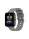 Style Каишка Силикон Сив (Amazfit Bip 3 / Bip 3 Pro - Амазфит Бип 3 / Бип 3 Про)