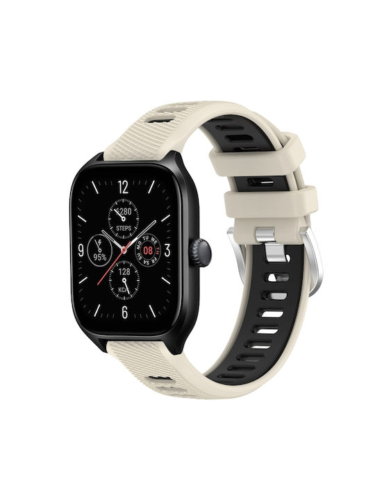 Texture Two Color Curea Silicon Starlight Black (Amazfit GTS 4)