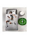 Saint Clair Striker Set Kids Duvet Cover Single with Pillowcase Cotton Grey 160x225cm